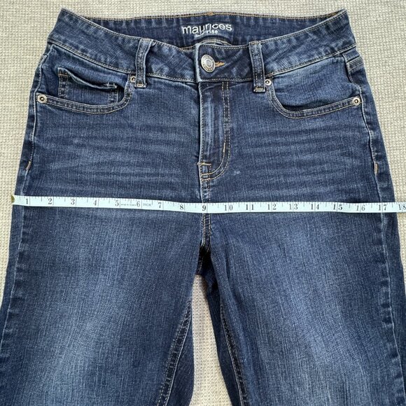 Maurices Womens Blue Bootcut Jeans Size 4 Long Stretch Denim Mid Rise 5 Pockets - Picture 8 of 13